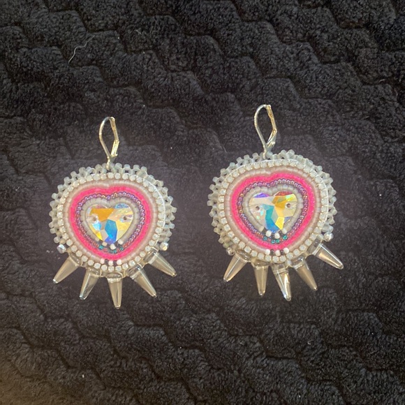 Beaded Fedora with beaded earring set - Picture 5 of 5